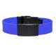 Personalized Silicone Medical ID Bracelets Color Customized With Black Metal Buckle