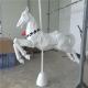 painting finished Fiberglass Horse Length 120cm