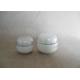 50ml Frosted Clear Cream Cosmetic Pots And Jars With Silver Screw Lid