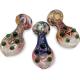 1 Ball Glass Hand Pipes 90g Hand Pyrex Pipe Fumed Wig Wag Raised Swirl 4Inch
