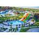 ODM Outdoor Playground Swimming Pool Games Equipmnt Giant Spiral Water Slides Sets
