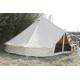 White Canvas Yurt Tent / Cotton Bell Tent For Hiking Equipment