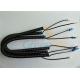 2.5x300MM Black Plastic Spiral Coil Tool Lanyard With Double Eyelet Ends