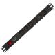 6 Way French Type PDU Extension Socket With On/Off Switch Powermeter
