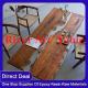 No Yellowing Art Jewelry Clear Epoxy Resin Table Cast Wood Surface