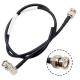 Coaxial Transfer BNC Male To Male Cable Antenna Transfer 90 Degree 3GHz