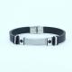 Factory Direct Stainless Steel High Quality Silicone Bracelet Bangle LBI48