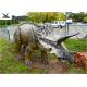 50/60 Hertz Life Size Animal Dinosaur Lawn Decorations , Dinosaur Garden Sculpture 
