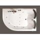 Contemporary Whirlpool Therapy Tubs Curved Apron Bathtub With Thermostatic Faucet