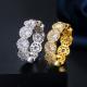 Fashion Inlaid Crystal CZ Ring For Women Hip Hop Animal CZ Stone Finger Rings Party Jewelry