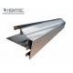 Clear Aluminum Window Extrusion Profiles T4 / T5 / T6 / T66 Colored