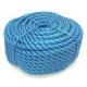 3 strand blue polyester hawser mooring ropes high quantity