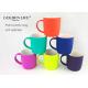 Ceramic spray paint colorful mugs 400ml New bone china matt finish