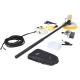 Solar Panel Cleaning System with Single Head Spin Brush and 7.5 Meters Adjustable Handle