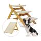 52cm Foldable Dog Car Steps Ramp 7kg Wooden Dog Steps For Bed
