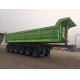 100 Ton Hyva Heavy Duty Dumper Truck Q235 Tipping Semi Trailer Square