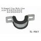 TL-7017 15--315mm pipe single open clamp PVC/EPDM  rubber Glue electrical equipment accessory metal for fixing hose tube