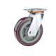 32mm Thickness Double Bearing PVC Caster Wheel Trolley Wheel with Brake and Stopper