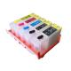 Color Compatible Printer Ink Cartridges , Black / Yellow Canon Refillable Ink