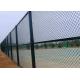 White Vinyl Coated L30m Metal Chain Link Fencing For Basketball Court