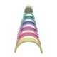 Rainbow Arch Shape BPA Free Pantone Color Baby Stacking Toy