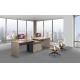Melamine Office Furniture Partition System , Wooden Workstation Desk Waterproof