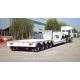 Best price 4 axle lowboy trailer for loading weight 100tons ，lowbed trailer with detachable gooseneck
