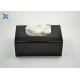 Back Acrylic Rectangular Tissue Box , Hotel Tissue Box Size Customized