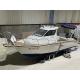 2023 new 7.6m fiberglass  fishing boat for relax and recreation with cabin for sea