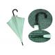 Light Green Women'S Stick Umbrellas , Solid Stick Umbrella Windproof Frame