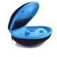 Contrast Color Kids Headphone Case , Cut Off Fasten Inside Headphone Carry Pouch