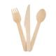 Eco-Friendly Cutlery Bamboo Raw Material Disposable Tableware Set Knife Forks Spoons