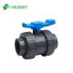 Swimming Pool Fixed Ball Valve with PVC True Double Union and EPDM O-Ring TPE Seat