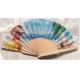 Hand Held Folding Hand Fans With Natural Wooden Ribs And Fabric or paper Cover , size 23cm