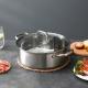 Chinese Style 2 Compartments Kitchen Pots Induction Cooker Hot Pot 304 Stainless Steel Soup Pot With Divider