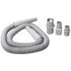 Grey Recyclable Super Schlauch , PVC Vacuum Hose Extension 115 - 520cm