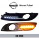 Nissan Pulsar car DRL LED Daytime Running Lights turn signal indicators