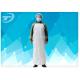 Plastic Coated Aprons Waterproof  43 Gsm / Disposable White Coats