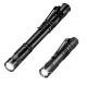 2*AAA Battery LED Pocket Flashlight Pen with Clip Aluminum Mini LED Light Torch