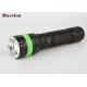 Police Security LED Rechargeable Flashlight Added Fluorescent Silicone Ring