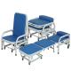 Cold Rolled Steel Hospital Waiting Area Chairs Folding Accompany Chair Space Saving