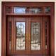 Customized Bronze Glass Door Decorative Front Door Glass Inserts