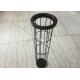 Light Weight Carbon Steel Filter Bag Cage , DN 125 x 6000 mm Length Baghouse Cages