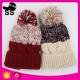 2017 18*23+9cm 100%Acrylic 146g Cheap women trendy designer caps manual hats for sale winter knitting hats