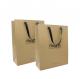 Large Brown Kraft Paper Shopping Bags Fashionable with Custom Printed Logo