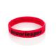 red women adult debossed and ink filled breast cancer bracelets 202mm