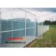 4 Inch Green Garden PVC Coated Black Chain Link Fence For Playground And Gardens