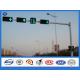 Single Arm Hot Dip Galvanized Traffic Signal Pole with Q235 steel Material
