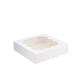 60gsm White Cardboard Food Container Paper Box Compostable With Clear Window