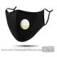 PM2.5 Cotton Cloth Fabric Dust Face Mask With Filter Reusable Washable